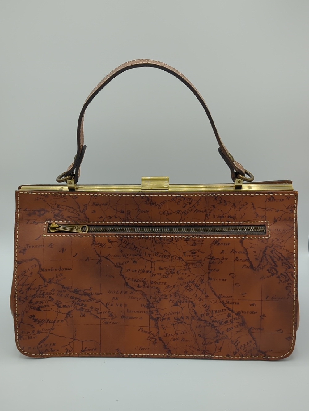 Patricia Nash "Riot Rust" Signature Map Handbag - Picture 2 of 10